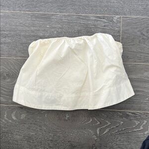 Aritzia Wilfred Off-White Cropped Blouse Size Small